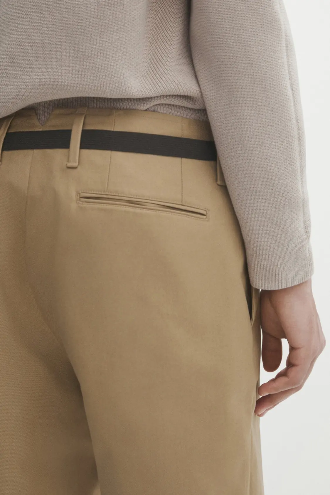 Micro twill tapered fit chino trousers - Image 4