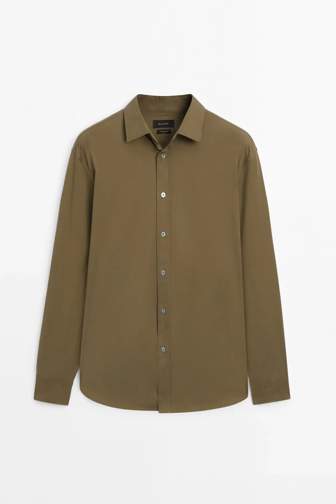 Loose fit stretch cotton twill shirt - Image 2