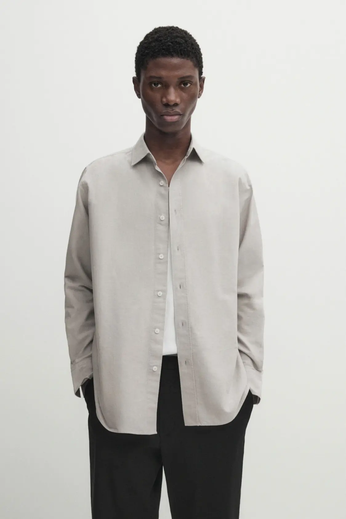 Regular fit poplin shirt with pocket - Image 2