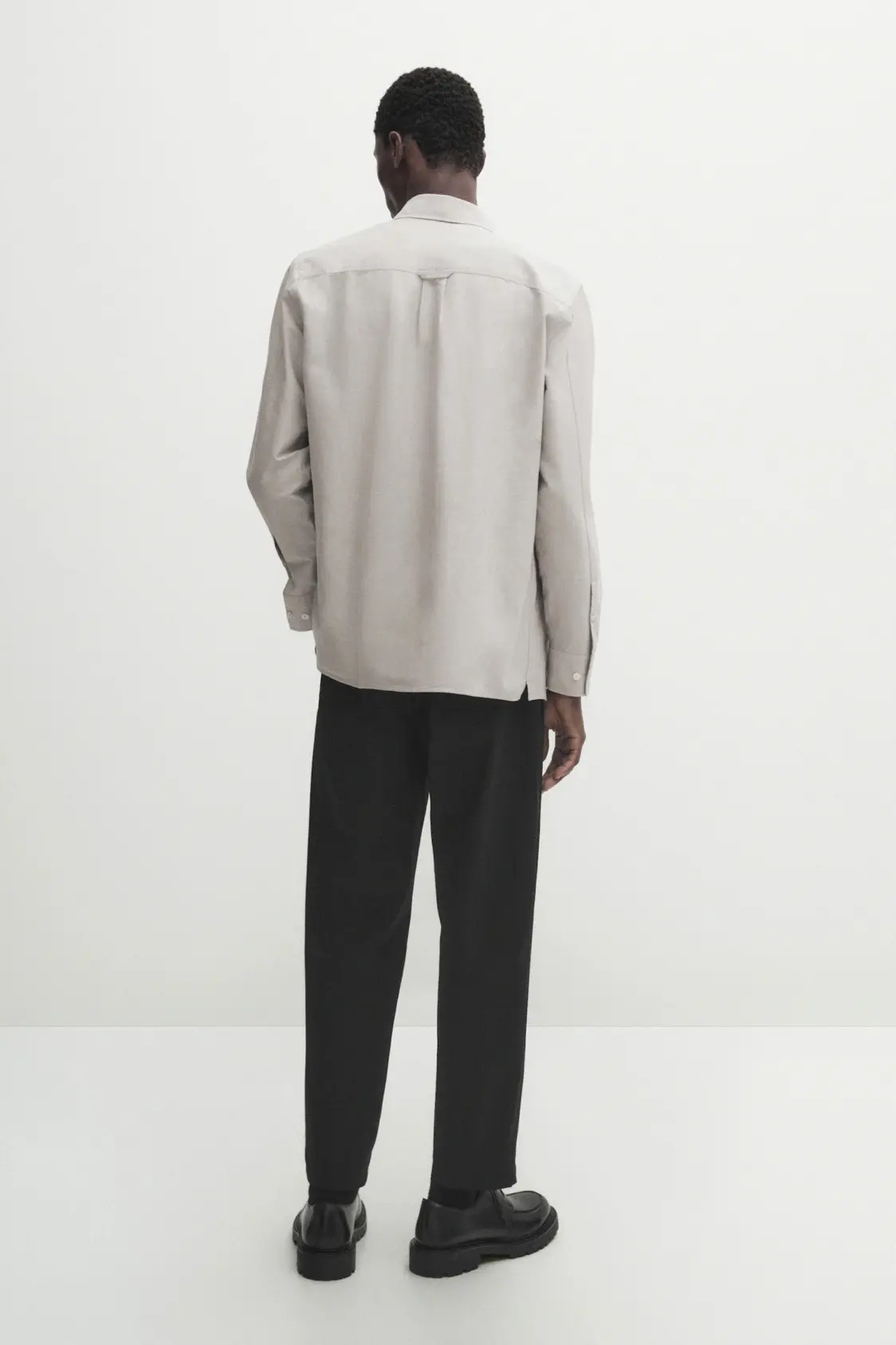 Regular fit poplin shirt with pocket - Image 4