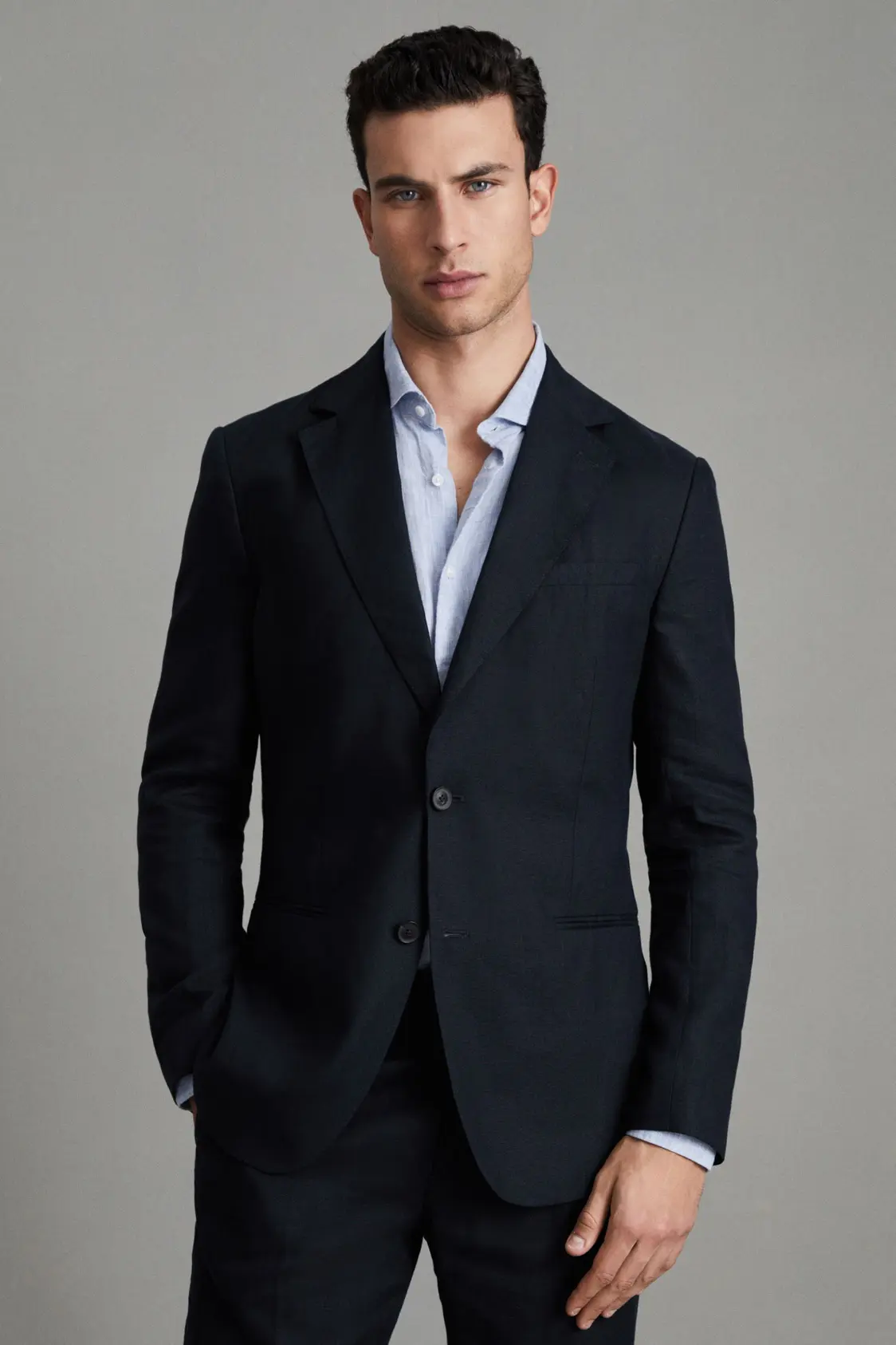Suit blazer in stretch wool - Image 2