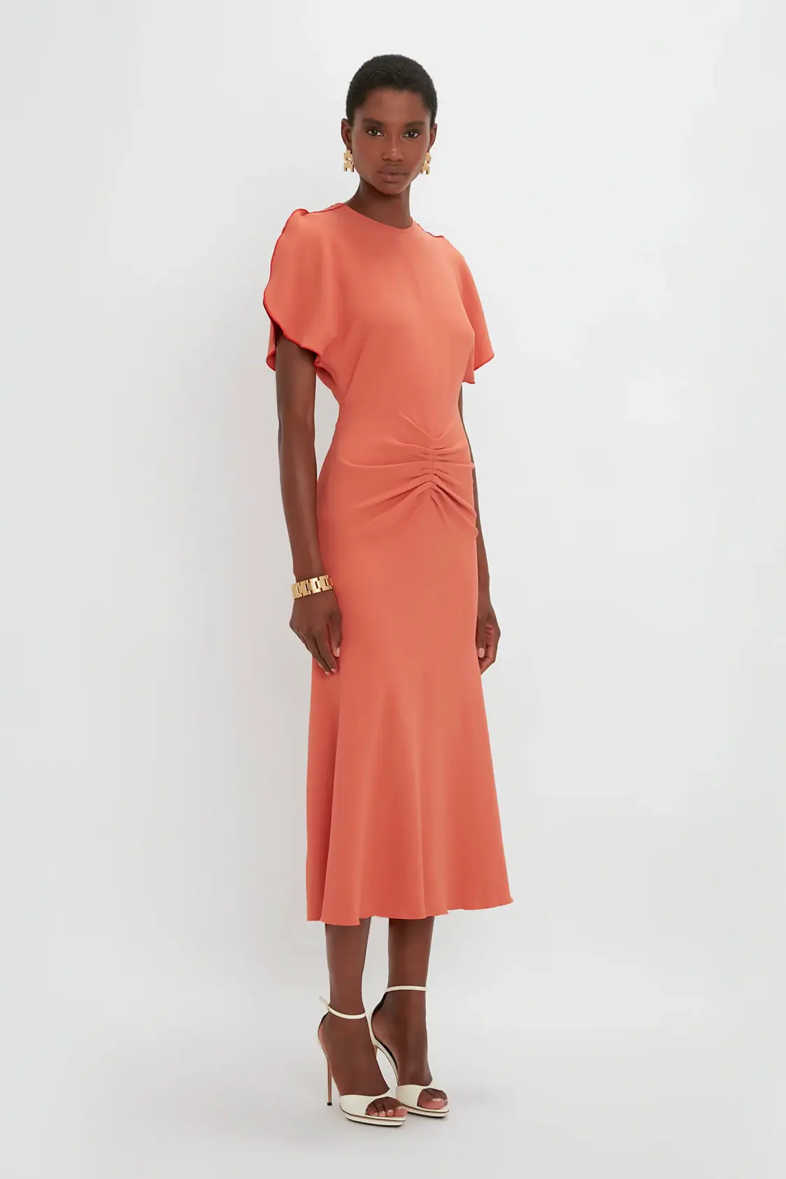 Low Back Cami Floor-Length Dress In Poppy Red - Image 2