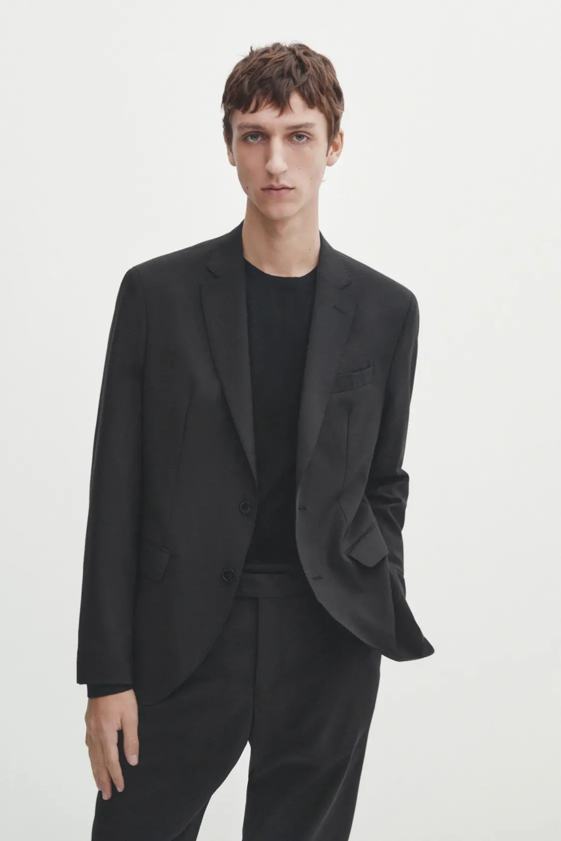 Suit blazer in 100% stretch wool - Image 2