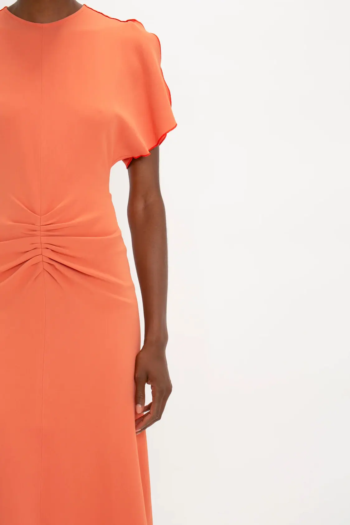 Low Back Cami Floor-Length Dress In Poppy Red - Image 4