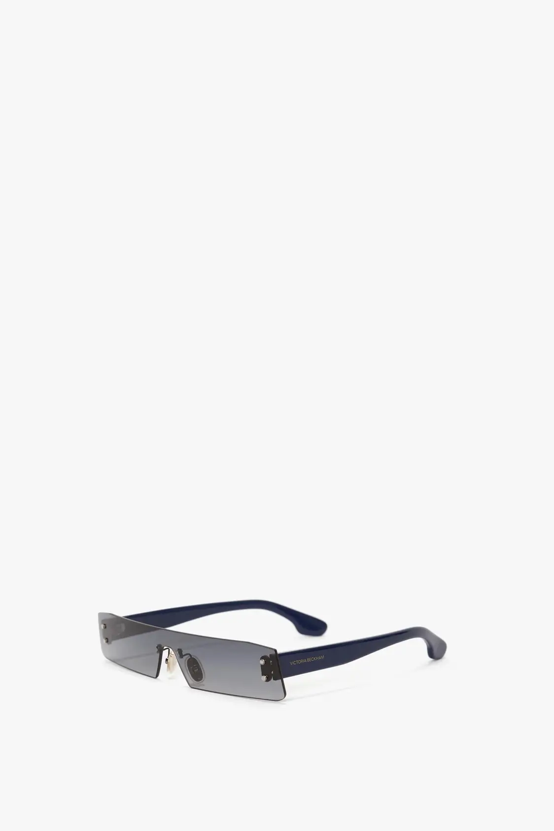 Mini Visor Sunglasses In Blue-Mirror - Image 3