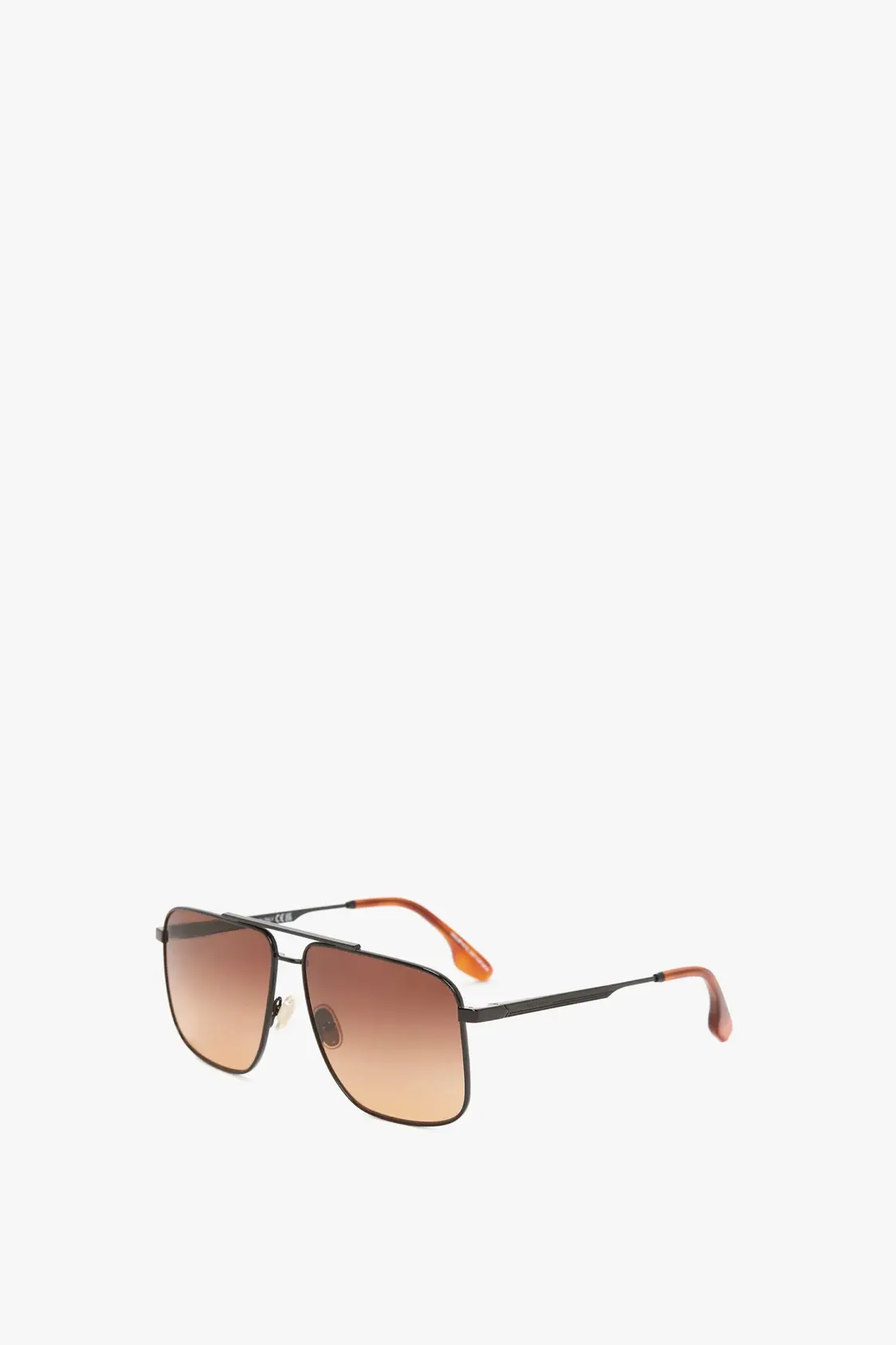 Rectangular Visor Gold-Framed Sunglasses - Image 3
